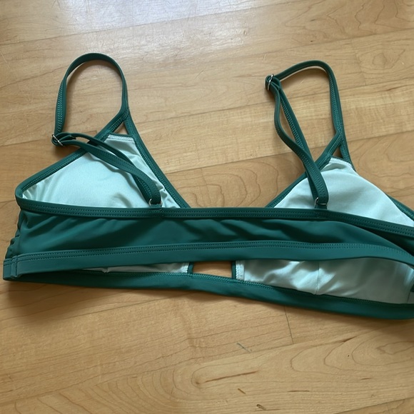 CUPSHE Bikini Set High Waisted Bottom Size M Green - Picture 3 of 6